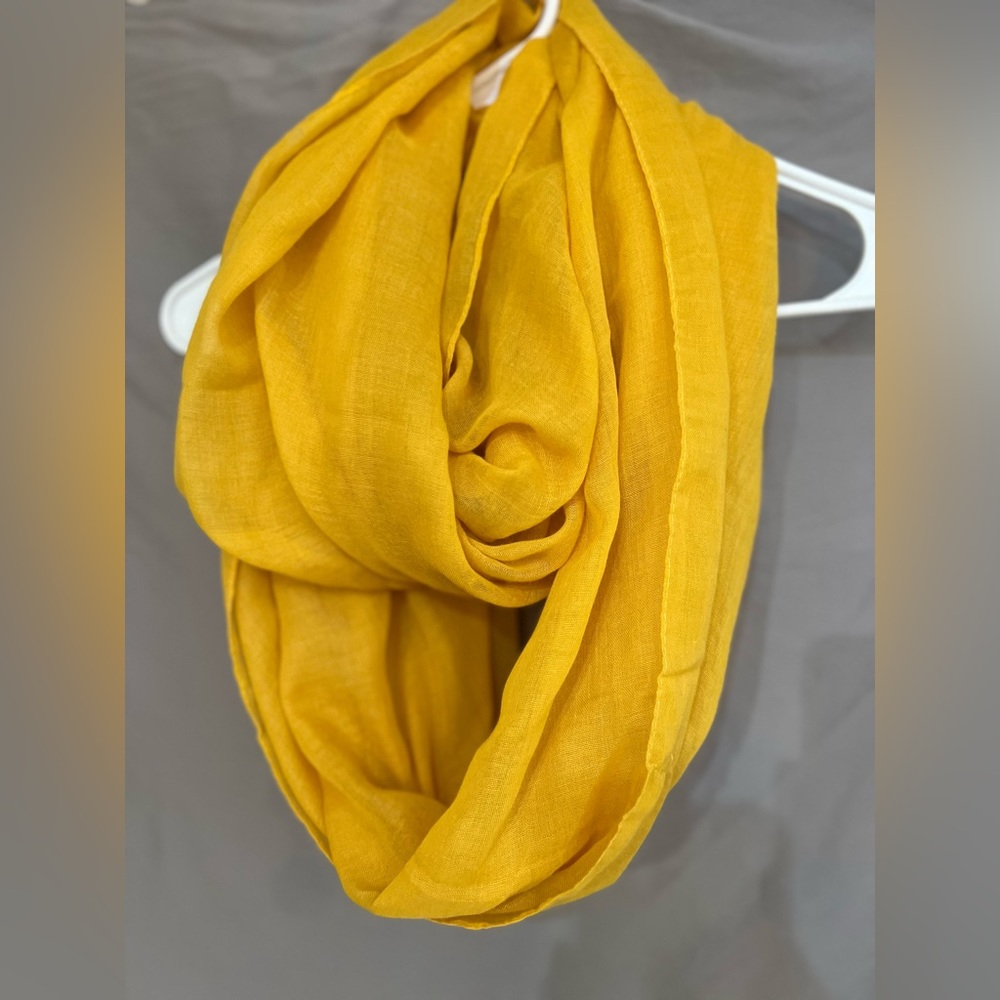2 Infinity Scarves (Yellow and Grey)